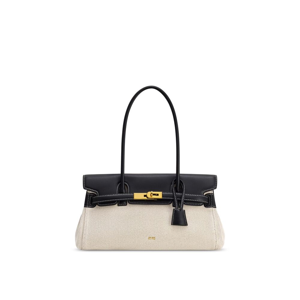 6594 Yara Shoulder Bag - Black Canvas